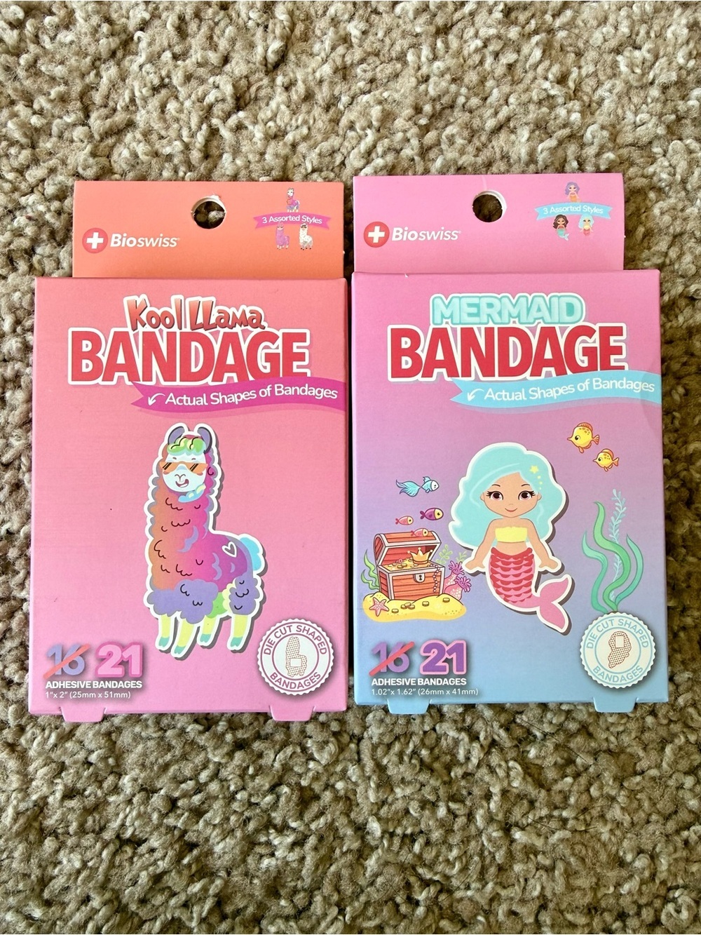 2 packs of 21 Kids Bandages